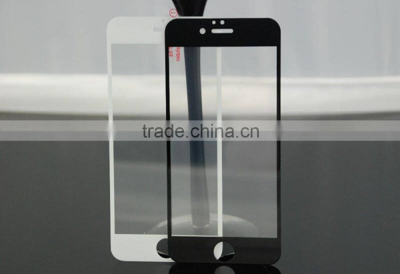 Hot sale! 0.33mm 3D curved silk screen 5.5 inches tempered glass screen protector for iphone 6/6s