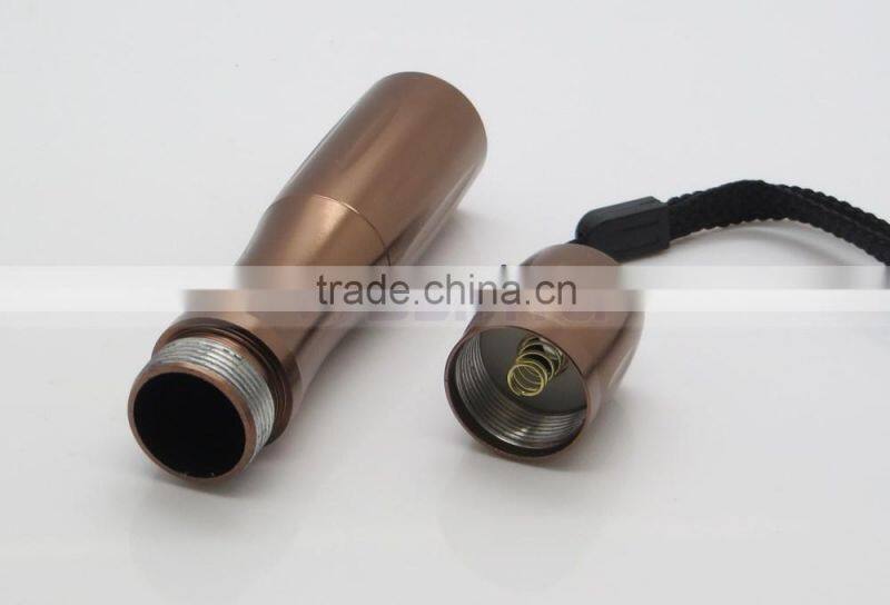 Promotion Gift AA Powered Slim Golden Flashlight