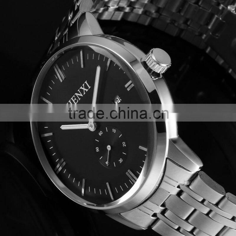Relogios masculino steel quartz watch men vintage dress watches WA060