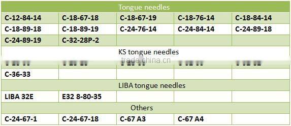 warp knitting machine spare parts core needle C-24-67-1