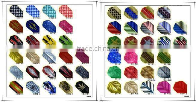 Custom metallic/PET/PVC dart flight