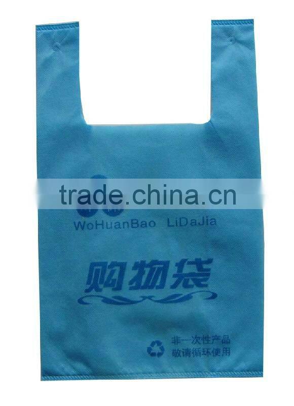 Standard size T-shirt shape non woven bag