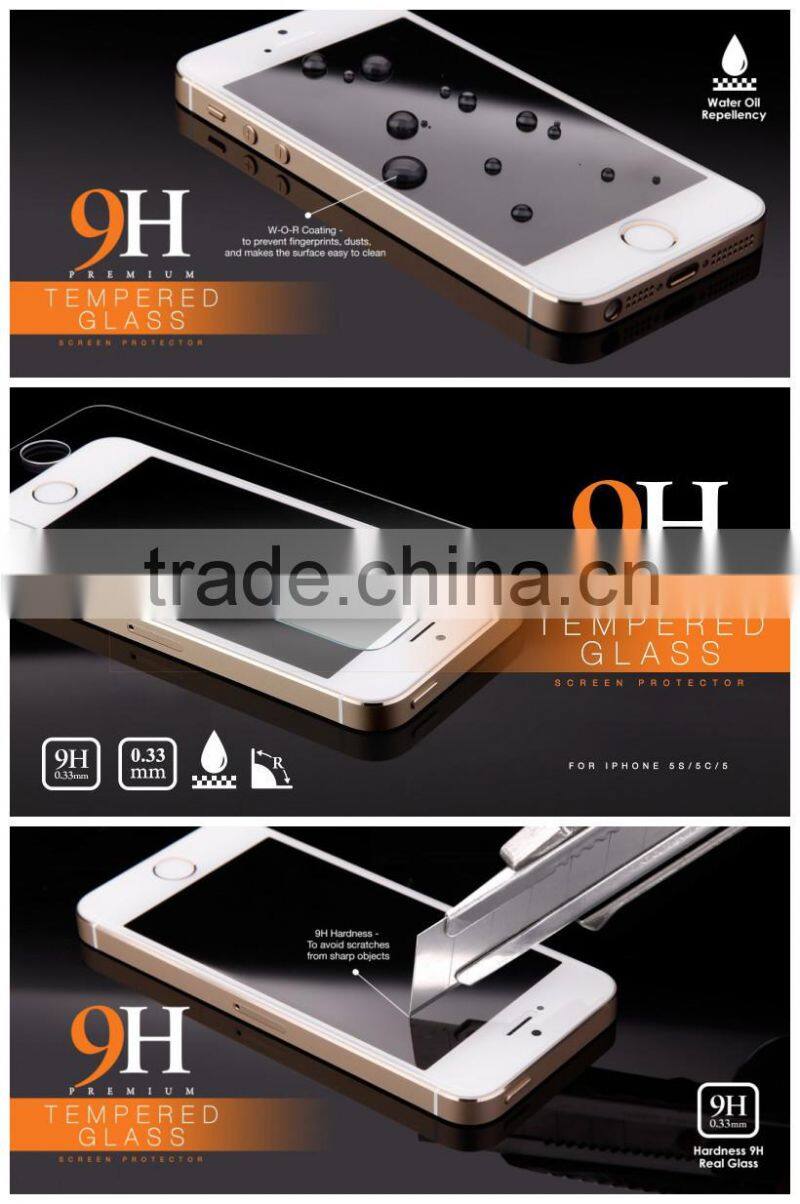 Anti-scratch and Anti-fingerprint glass screen protector for iphone 6 series ,pavoscreen tempered screen protector