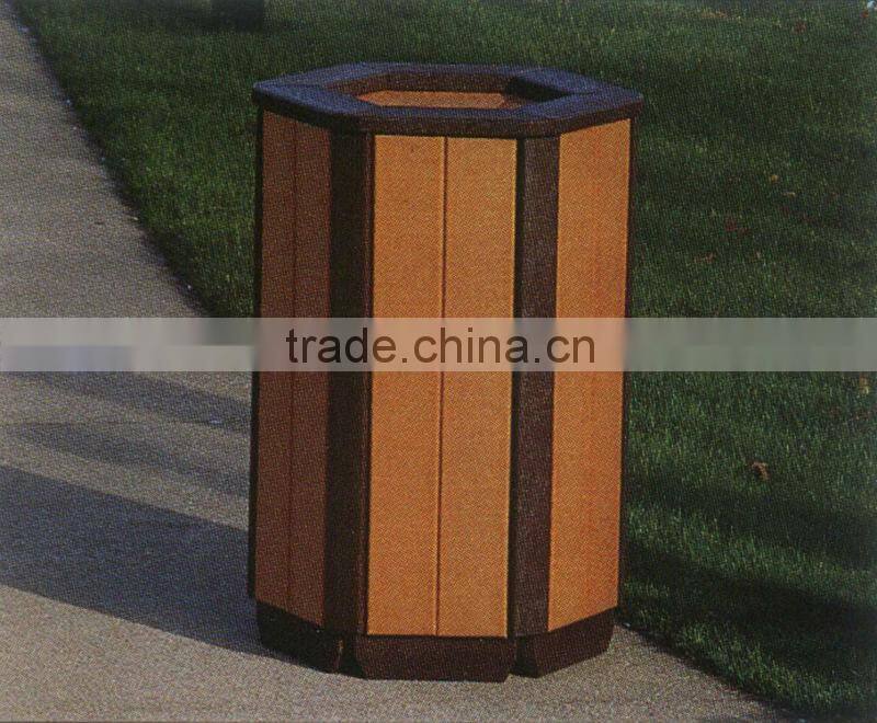 easy installation and non-fade wpc garden dustbin