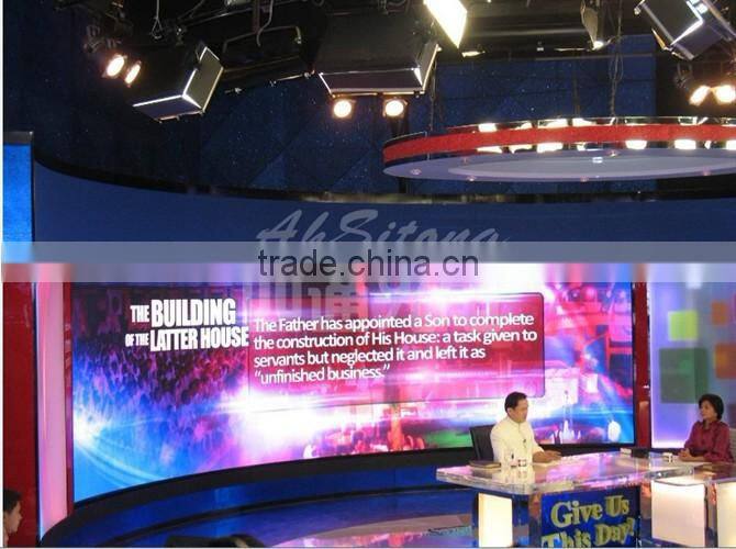 China good cost performance indoor full color curved led big screen for hotel/commercial center/big theater