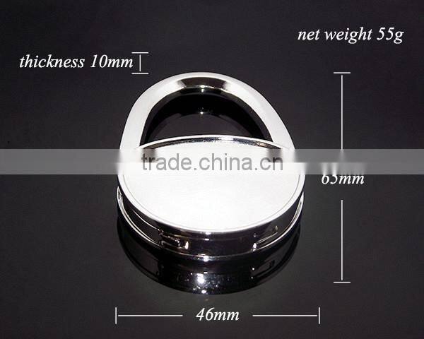 Wholesale Custom Handbag Shaped Bag Holder Zinc Alloy Foldable Metal Blank Bag Hanger Hook