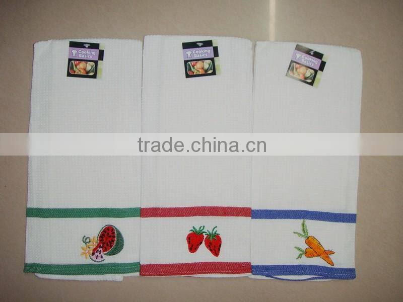 plain cotton linen tea towel dish towel factory price good quality