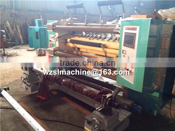 Glue Paper PVC fabric roll slitting machine