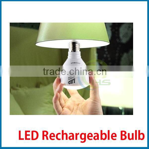 Long time lasting rechargeable emergency led bulb light 3w/4w/7w e26 plastic housing ce rohs ,rechargeable led inspection lamp