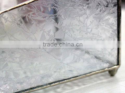 MX160097 wholesale rainbow shining stained glass jewelry box for wedding gift