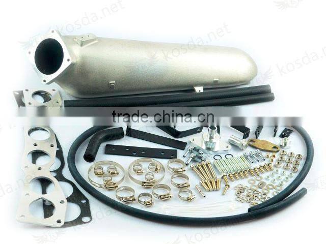 Racing Car Turbo Kit 2jz gte, 2jz Air Intake Manifold ,Supra Parts Air Intake Manifold Cast Aluminum Silver