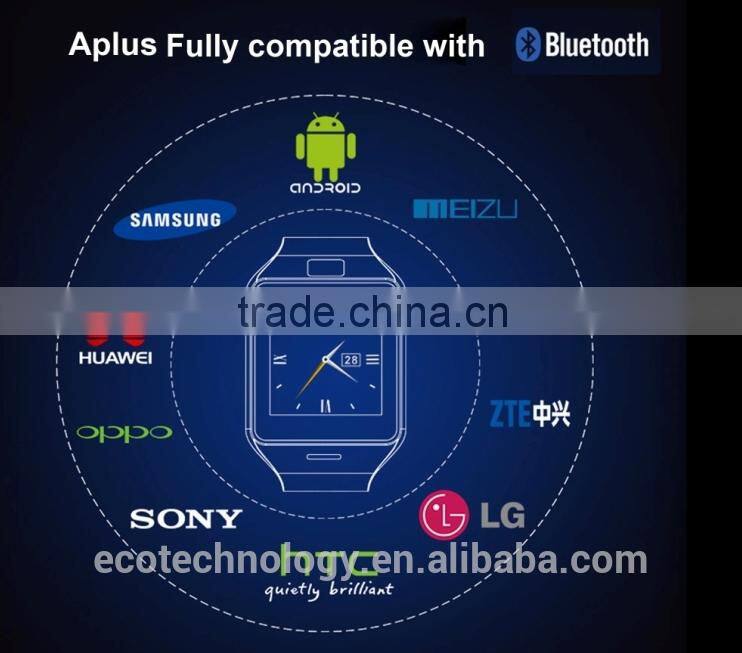 APLUS Cheapest Smart bluetooth watch GV18 with NFC camera wristWatch SIM card Smartwatch for iPhone6 Samsung Android Phone watch