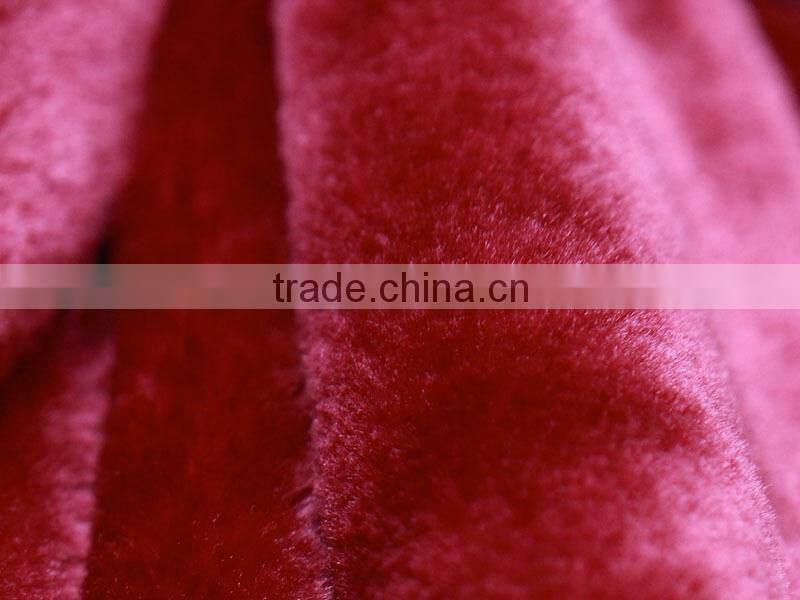fake fur fabric, Knitted Plush Fur Fabrics