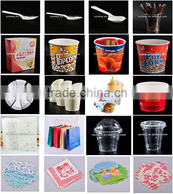 Paper popcorn bucket popcorn box