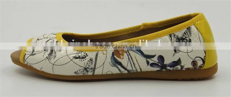 ladies comfortable flat shoe with TPR outsole