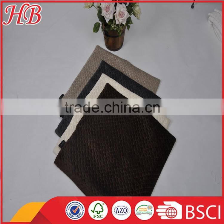 Leave Customized quilted cushion, solid micromink cushion, micromink quilted cushion manufacturer