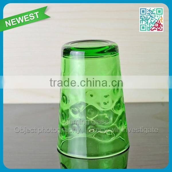 Home ues drinking water glass glassware colorful water glass wholesale