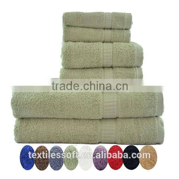 Towels 6 Piece Luxury Combed Cotton Bath Towel Set - 1700 gm
