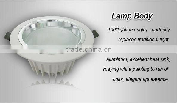 White housing 385-420lm dimmable ceiling led downlight 5W