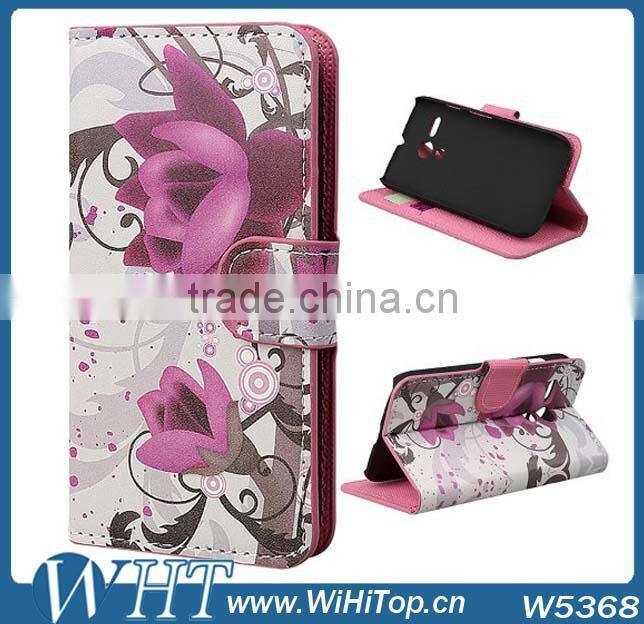 Printing Leather flip Case Cover For Motorola Moto G.Silicone Back Case For Moto G