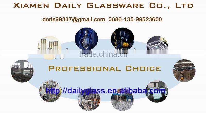 750 High clear glass vodka bottle