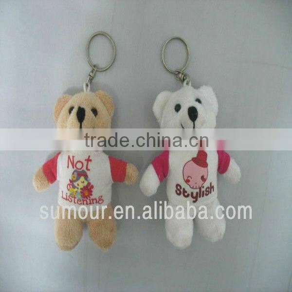 Animal Shaped Stuffed Plush Keychain, Plush Keyring