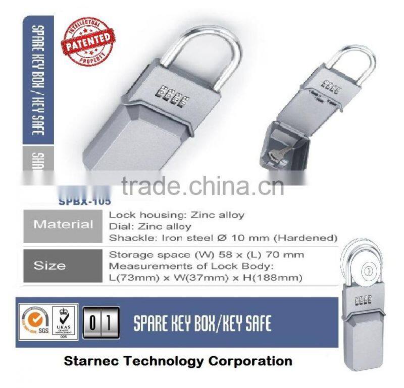 Key safe portable lock box secure storage box