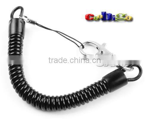 9-27/32"(250mm) Mix Color Expandable Coil With Metal Hook for Mobile Phone Straps