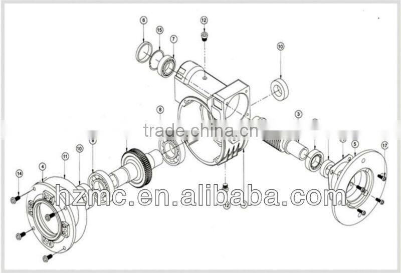 Industrial Power Transmission Small Worm Gear VF Reductor