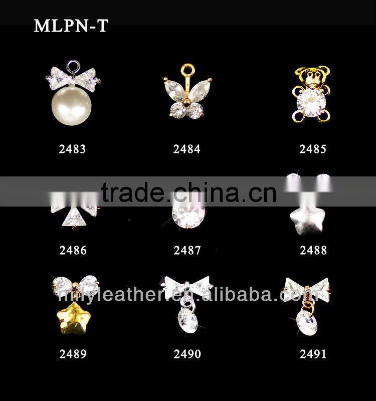 Small skull colorful rhinestones diamond accessories for nail art