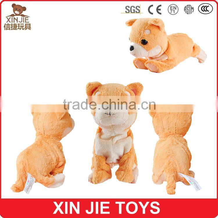 custom plush pet dog toy with music lovely soft talking dog for kids eco-friendly material plush electronic dog toy