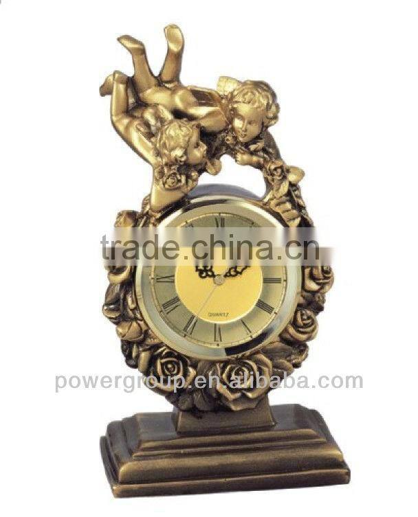 Angel desk clock small kids decoration bedside clock Mirror table clock