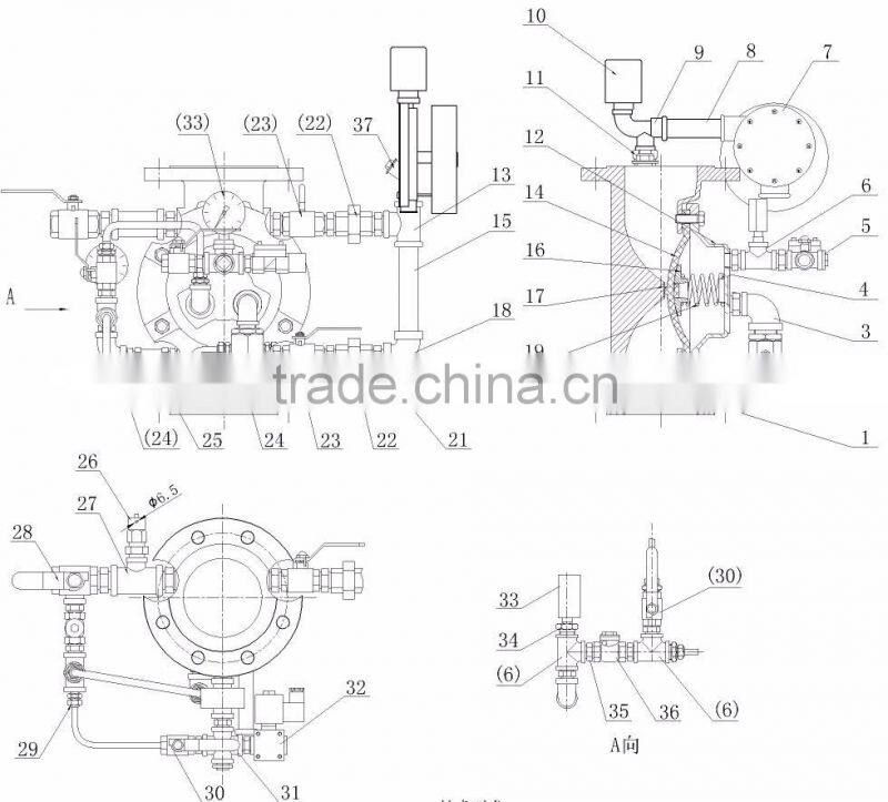 deluge alarm valve factory directly sell for fire fighting system