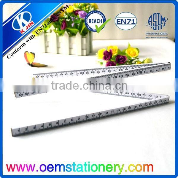 Hot sale 100cm metal aluminum long folding ruler for office supplies