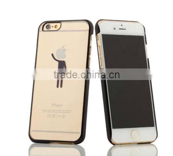 2014 new pc electroplating case for iphone 6 , laser etching case for iphone 6