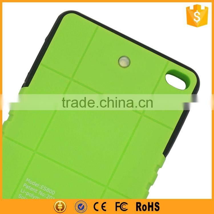 2015 Rectangle Solar Power Bank 5000mAh for Cell Phone