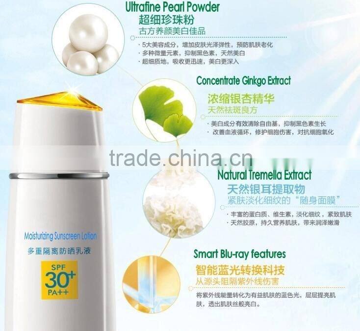Alibaba top sellers sunblock best skin whitening sunscreen lotion OEM custom brand