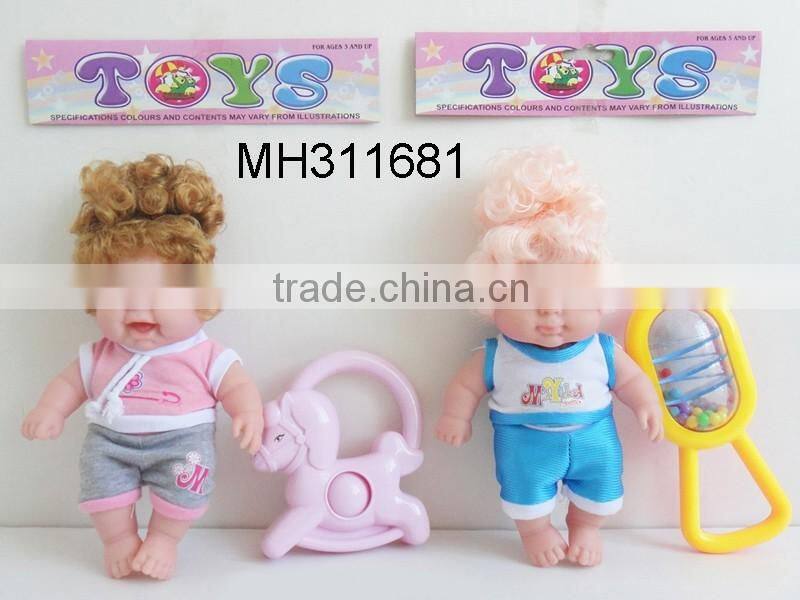 8 inch manufacturer China baby doll soft toy