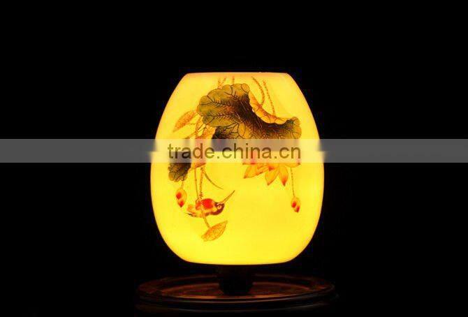porcelain lamp shade ,vase shaped lamp