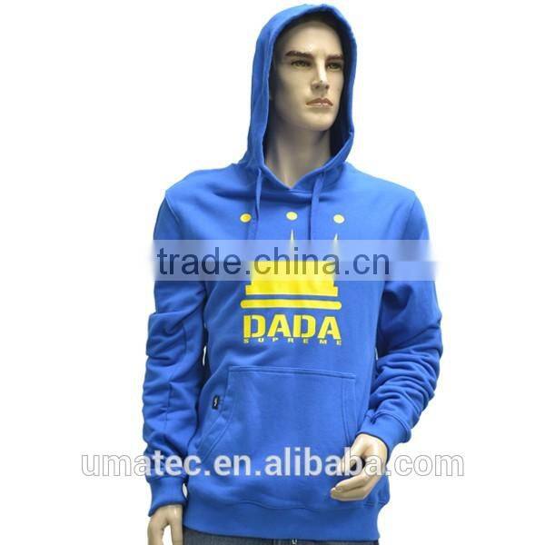 Long sleeve kangaroo cotton fleece thick pullover sweatshirt hoodie