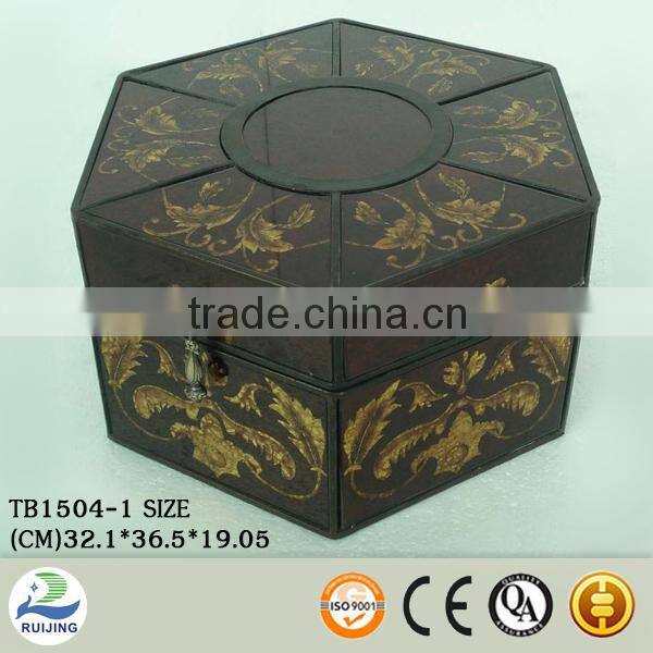 Classical glass mirror jewelry box for sale