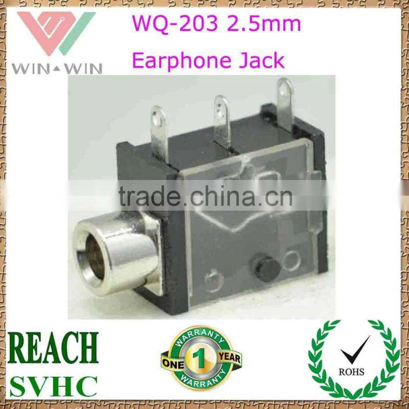WQ-207 2.5mm DIP earphone jack