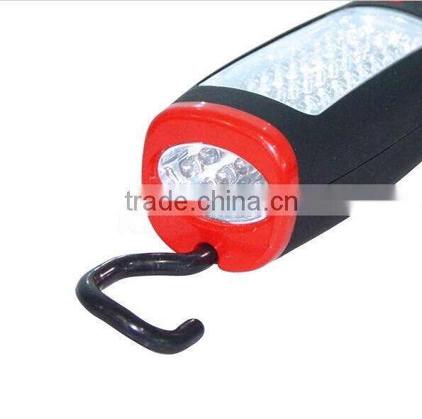 Hot Sale 37 LEDs Flashlight Work Light Camping Outdoor Emergency LED Lamp electric torch With Magnet and Hook ASAF