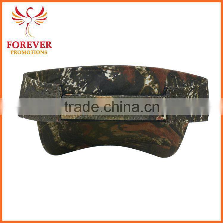 Hot Selling Fashion Camouflage Real Tree Cotton Sweatband Visor