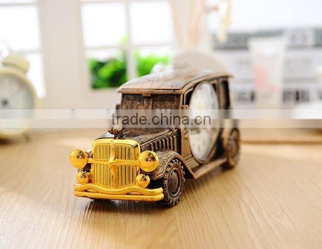 Classic car alarm digital pointer plastic table clock