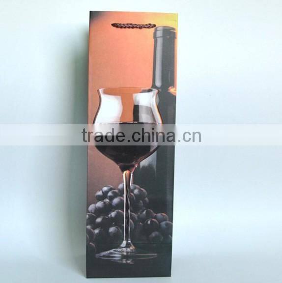 Kraft paper bag for wine bottle