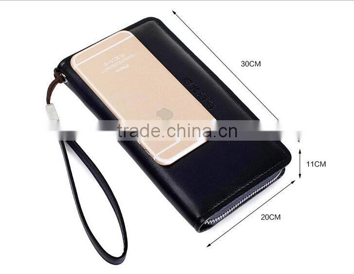 Best mens cow leather wallets wholesale Travel Passport Ticket Holder Wallet