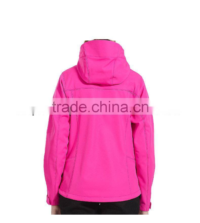 Hot sale customized wholesale softshell jacket woman factory lady's sports apparel