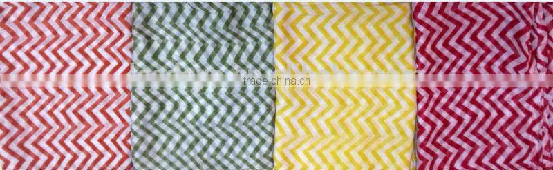 Chevron printed fashionable young girl tube blended cotton polyester infinity scarf