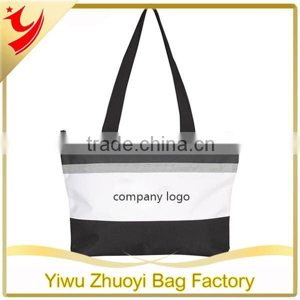 Promotional Canvas Tote Bags with Zippered Main Compartment